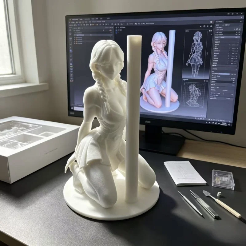 3D Printed Pure Desire Goddess Statue Desktop Ornament Custom Creative Floor Decor Birthday Present Home Table Gift