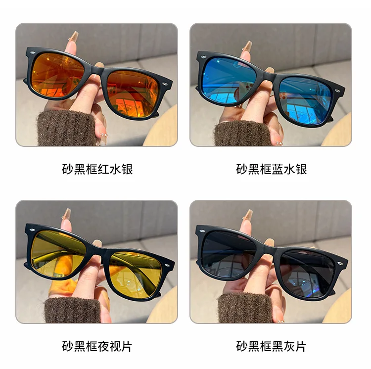 Vintage quadratische Sonnenbrille für Damen und Herren, rechteckige Sonnenbrille, ovale Brillen, Sonnenbrille für Männer und Frauen – Detail 5