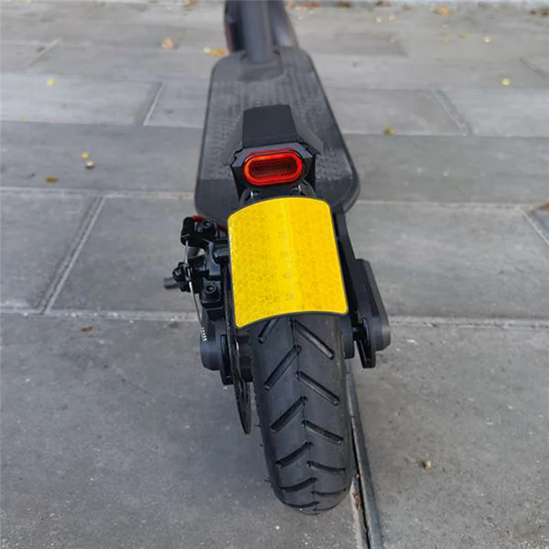 Mudguard Tail Light Kit Replacement Parts With License Plate Flap For Xiaomi Electric Scooters, PRO 2 White
