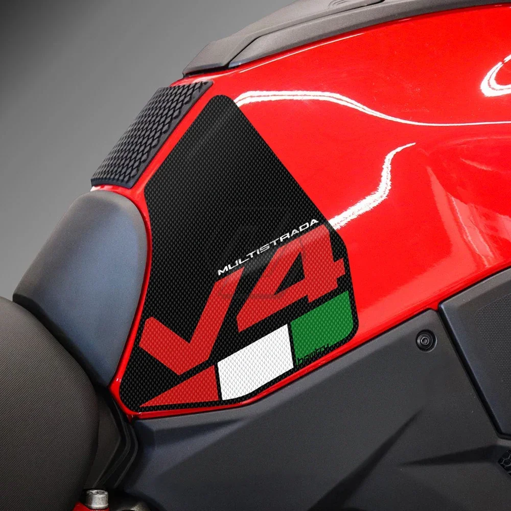 For Ducati Multistrada V4 1100 Sport 1100S 2021-2022 Sticker Motorcycle Anti-slip Side Tank Pad Protection Knee Grip Mat