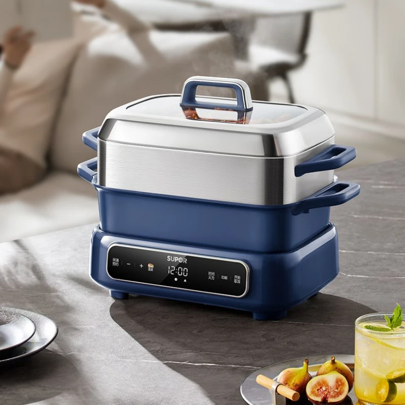 

Многофункциональная кастрюля, электрический котел для барбекю, гриль Шабу Шабу Шабу, универсальный бытовой гриль, приготовление на пару, кипячение