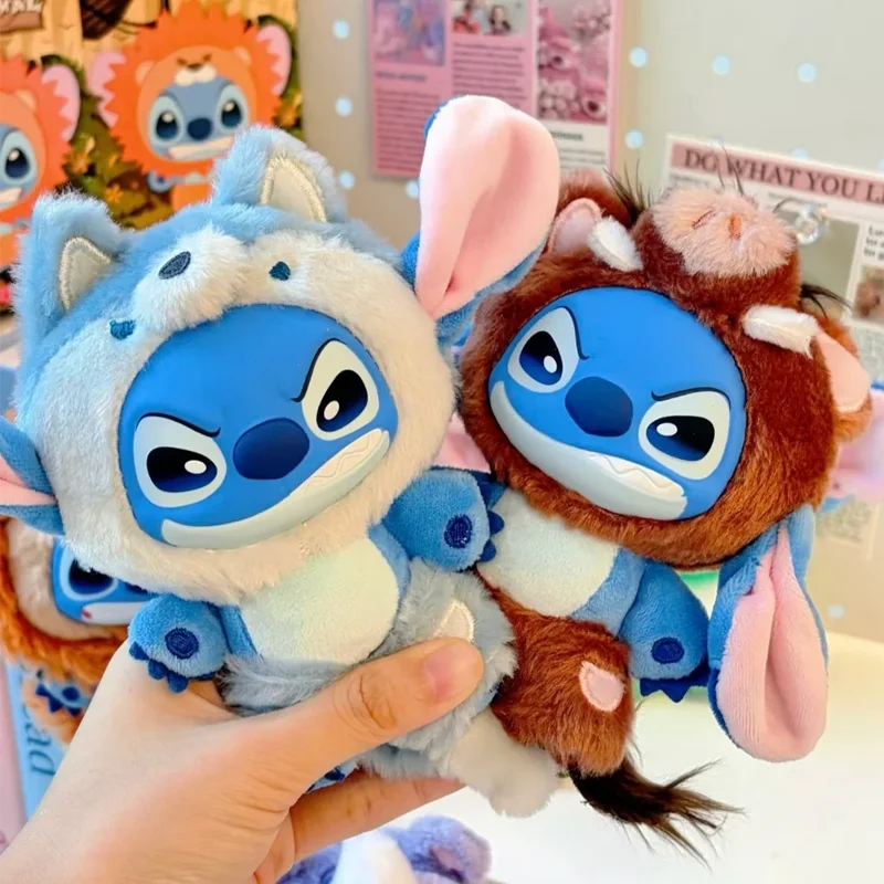 

TOPTOY Stitch Wild Animal Series Vinyl Plush Blind Box Cute Bag Pendant Desktop Ornament Doll Keychain Mystery Box Surprise Gift