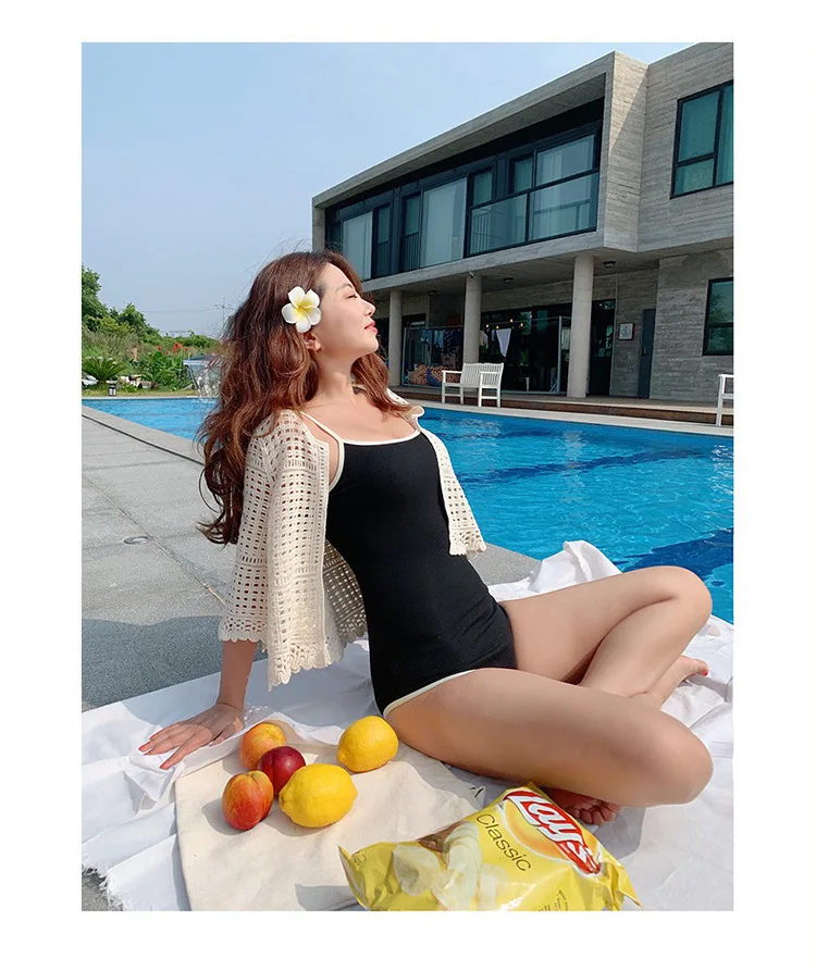 Korean Style One Piece Swimwear Women Swimsuit Backless  Push Up Swimsuit High Quality Bathing Suit sexy Monokini Beachwear