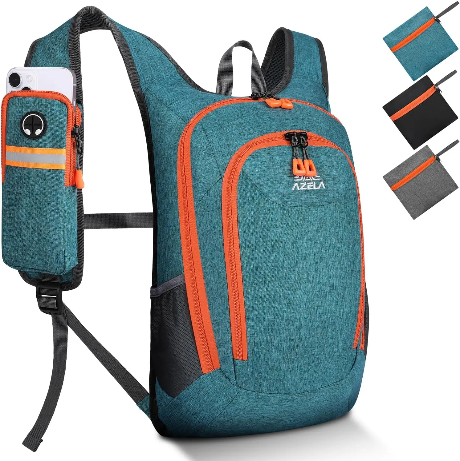 Esup 15L Small Hiking Backpack Foldable Lightweight Travel Day Pack Packable Camping Backpack for Women Men (Green)