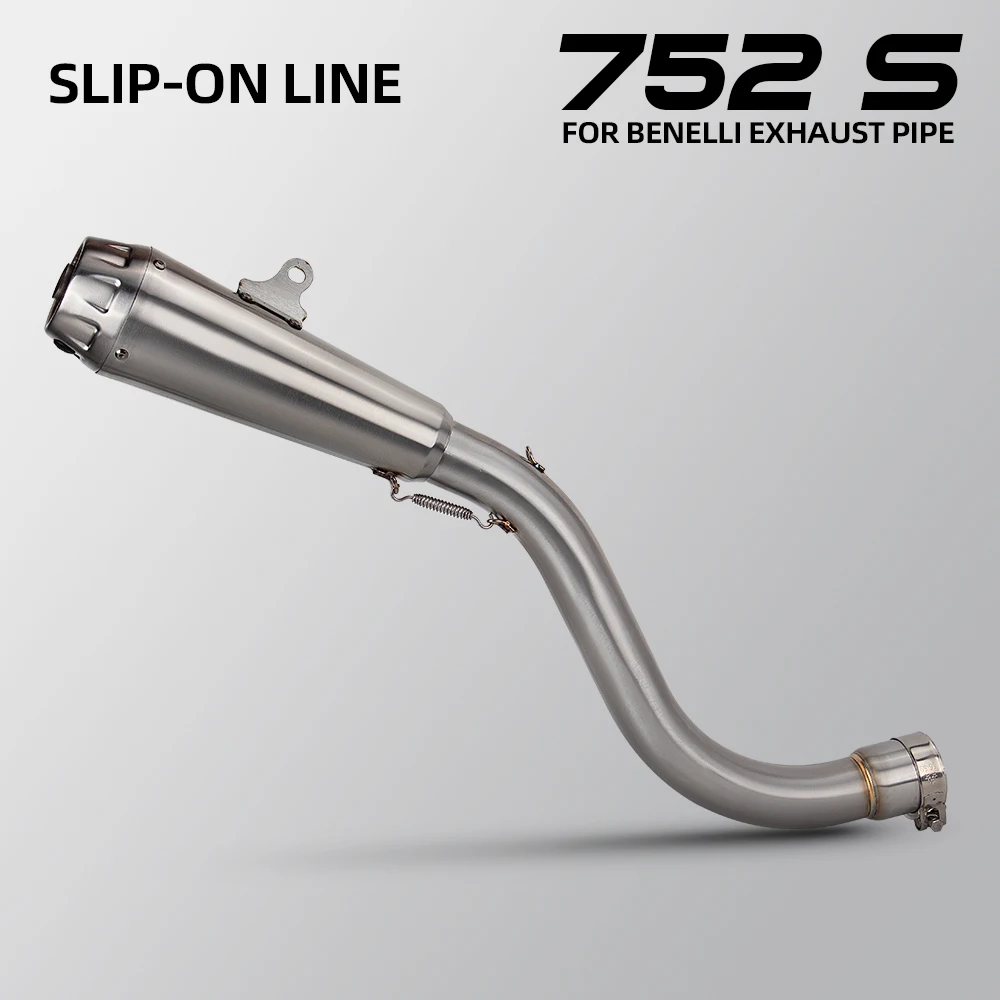 

Motorcycle slip on Line Exhaust Stainless StreetBike Middle Pipe Connect ARRO Muffler with DB Killer For Benelli 752S 752 S