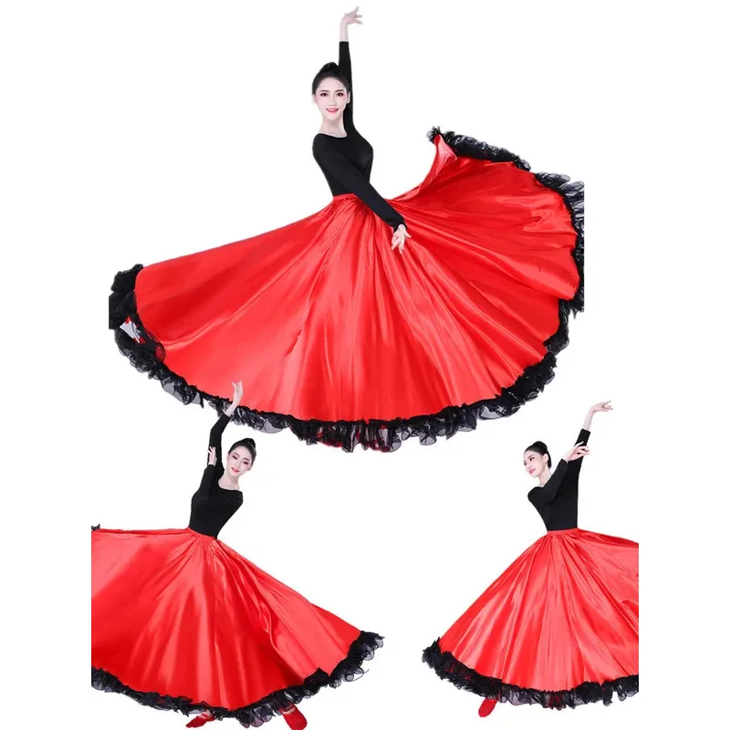 Flamenco Skirts Spanish Dress For Women Gypsy Swing Skirt Chorus Stage Performance Spain Bullfighting Big Dance Costumes