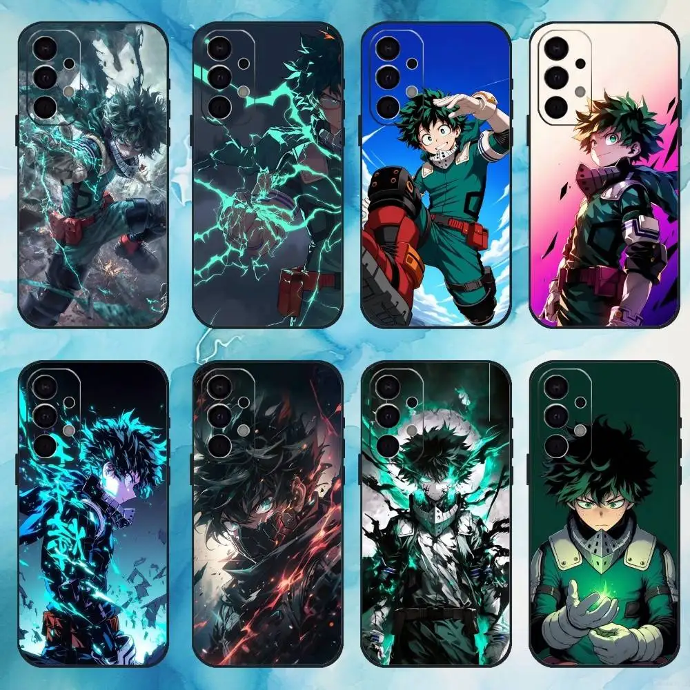 

My H-Hero Academia D-Deku Phone Case For Samsung S 25,24,23,22,30,21,10,9,Ultra,Plus,Lite,FE,4,5 G Soft Black Case