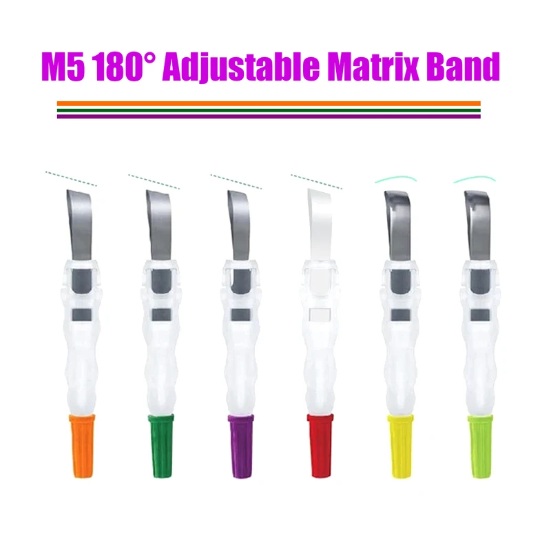 Dental Matrix Roll Type Retainer and Matrix 180° Adjustable Sectional Contoured Matrices Dental Crown Materials Dentist Tools - Image 2