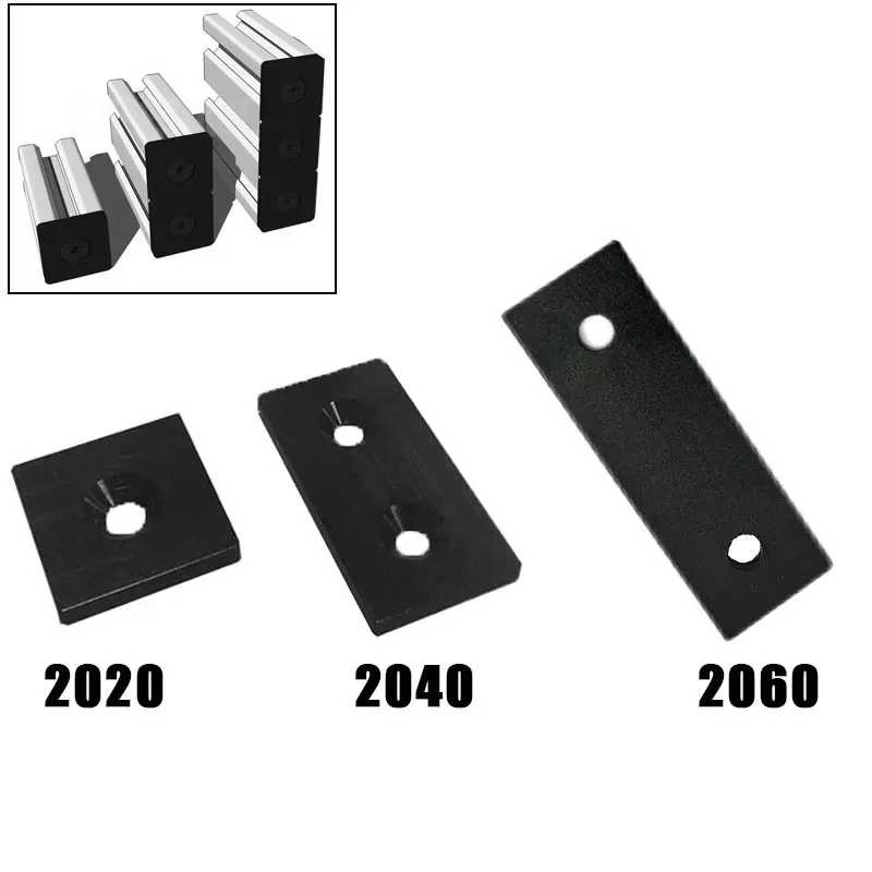 

4pcs/lot Aluminum Profile End Cap Cover Plate With Single or Double Holes V-Slot Aluminum Profiles for 2020 2040 2060
