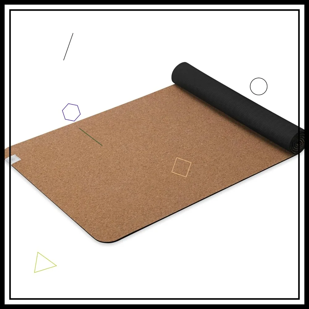 

Премиальный пробковый коврик для йоги диаметром 5 мм — нескользящий коврик для горячей йоги и пилатеса для женщин и мужчин, экологически чистый коврик для упражнений