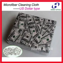 100pcs 17x15cm Microfiber eyeglasses sunglass glasses cleaning cloth US dollar design