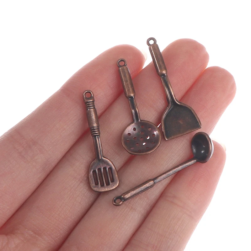 1/12 Dollhouse Mini Shovel Soup Spoon Storage Holder Simulation Furniture Kitchen Utensils For Dollhouse Decoration Accessories