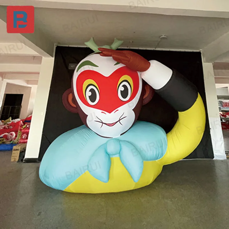 

Надувная обезьяна, надувная фигура в форме животного, с воздуходувкой, для оформления мероприятий на открытом воздухе в торговых центрах и на площадях