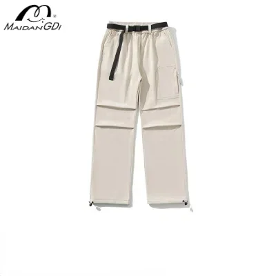 

MAIDANGDI Outdoor Trendy Quick Drying Work Pants Men's Casual Pants Loose Fitting Ankle Tied Sports Pants Waterproof