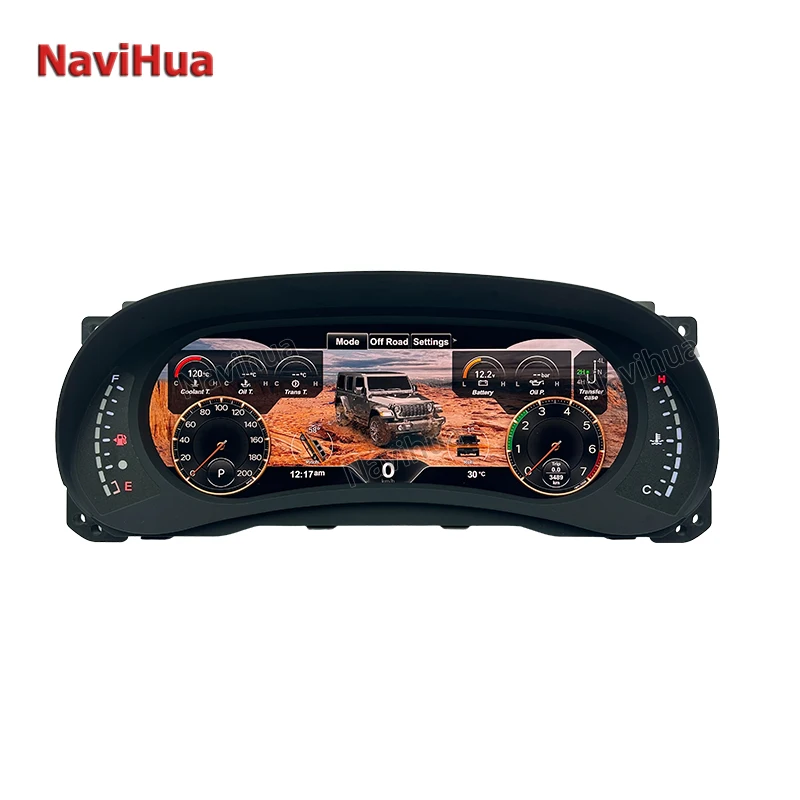 

NaviHua 12.3 inch Linux System Instrument Cluster Digital forJeep Wranger 2011-2018 LCD Auto Gauges Dashboard Speedometer