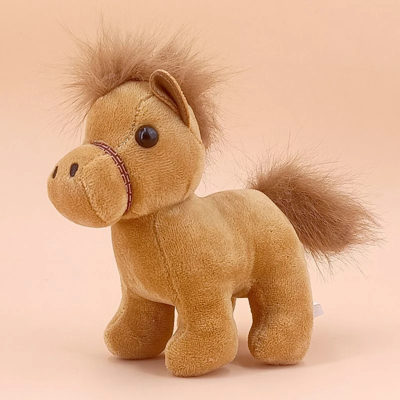 1 قطعة لطيف الحصان ألعاب من نسيج مخملي المفاتيح الكرتون لينة محشوة دمية قلادة مفتاح السيارة حقيبة الظهر الديكور