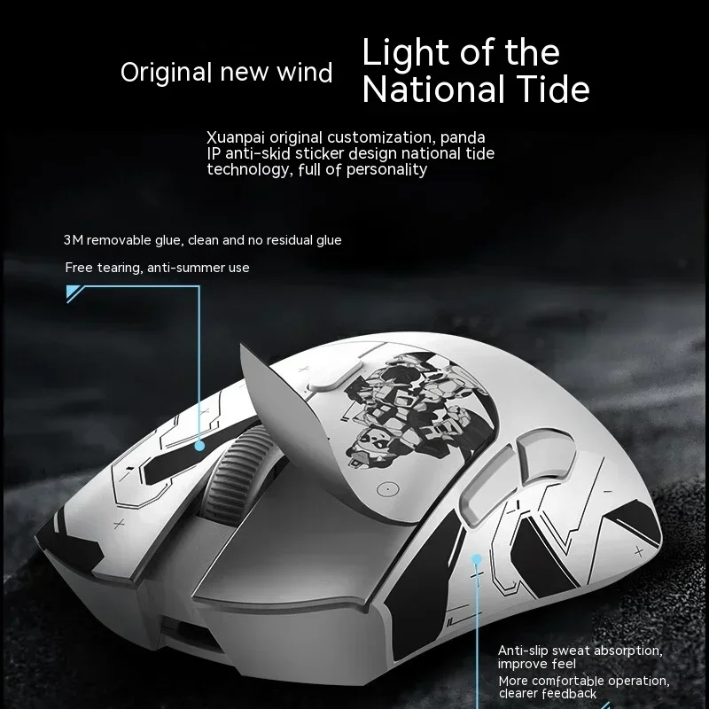 Imagem -02 - Metaphyuni Metapanda p1 Mouse sem Fio Lightpeso E-sport Gaming Mouse Paw3395 Baixa Latência Acessórios pc Gamer Presente