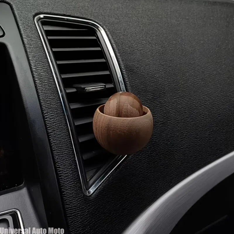 Difusor de Óleos Essenciais para Carro e Casa - Feito de Madeira, Mini Difusor de Fragrância Natural, Adequado para Quarto, Sala de Estar e Banheiro