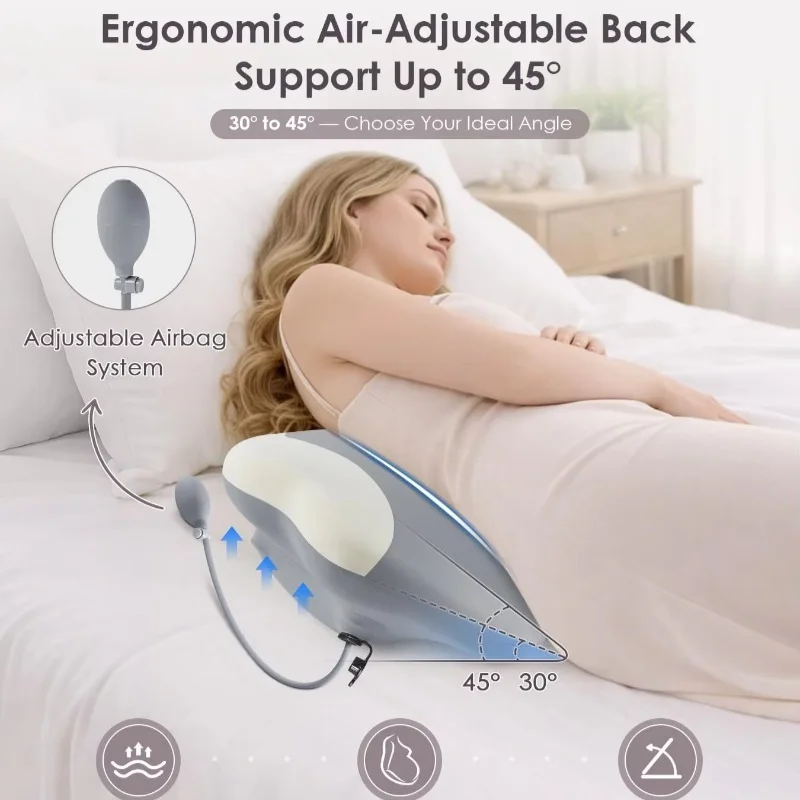 Pregnancy Pillow for Sleeping Cooling Wedge Maternity Body Pillow,Full-Body Support for Back Hips Belly,Removable Washable Cover
