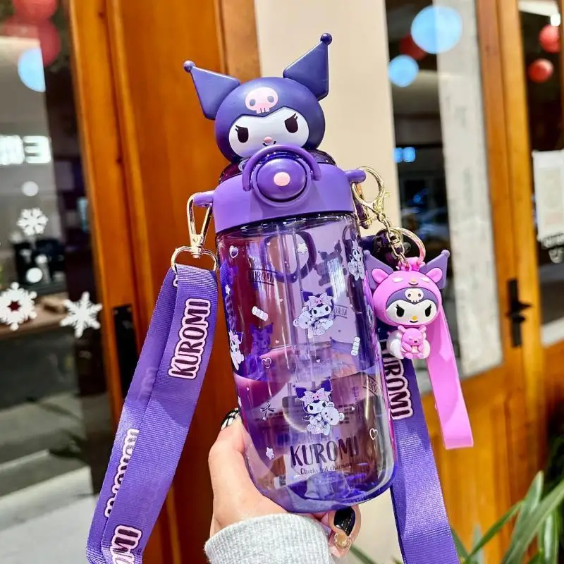 かわいい漫画サンリオハローキティクロミマイメロディウォーターカップストロー付きウォーターカップポータブルギフトカップフェスティバルギフト