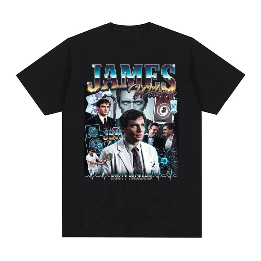 Dr James Wilson House MD T-shirts Men's Women Clothing Fashion Vintage T Shirt Casual Oversized High Quality T Shirts Streetwear