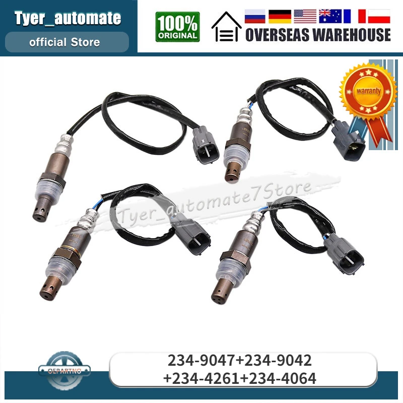 

Up & Downstream Oxygen O2 Sensor 234-9047 234-9042 234-4261 234-4064 For 2002-2003 Lexus ES300 2002-2006 Toyota Camry 3.0L V6