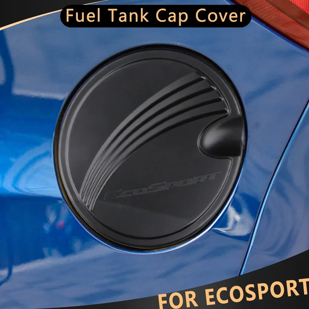 

ABS Car Fuel Gas Tank Cap Cover Decoration Protective Trim Sticker for Ford Ecosport 2018 - 2021 Styling Accessories