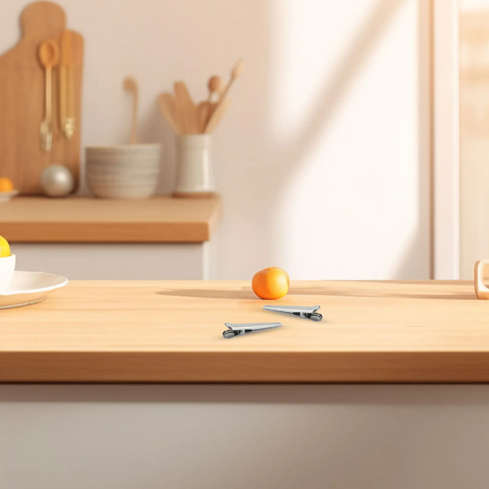 

10 шт. зажимов для пакетов из нержавеющей стали в форме аллигатора, многоразовые кухонные зажимы для герметизации пакетов с закусками, для сохранения свежести