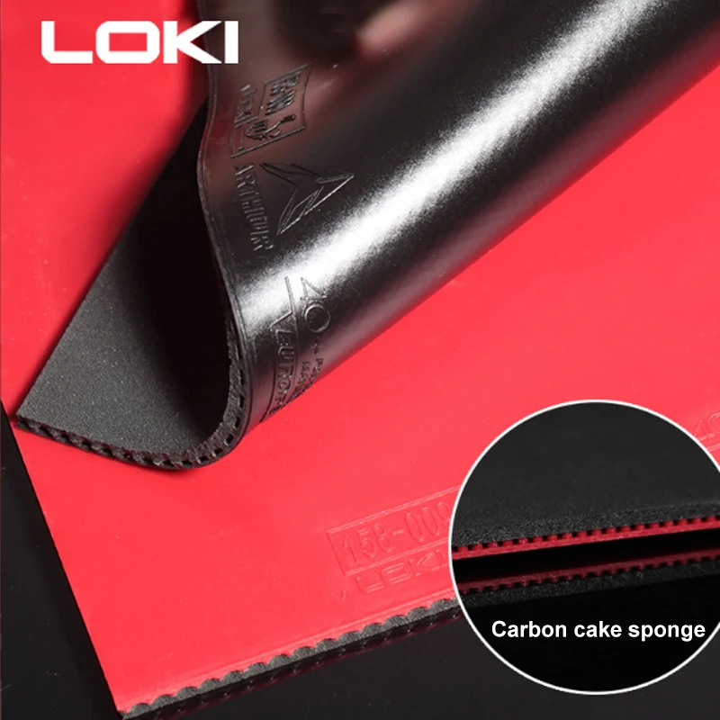 لوكي آرتثر أوروبا الماس تنس الطاولة المطاط ورقة غير لزجة المطاط بينغ بونغ مع الكربون كعكة الإسفنج ITTF المعتمدة