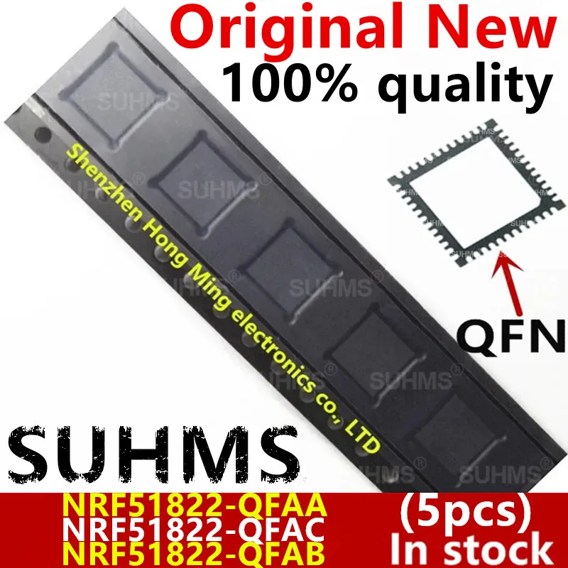 

(5piece) 100% New NRF51822-QFAA NRF51822-QFAB NRF51822-QFAC N51822QFAA N51822QFAB N51822QFAC N51822 QFN-48