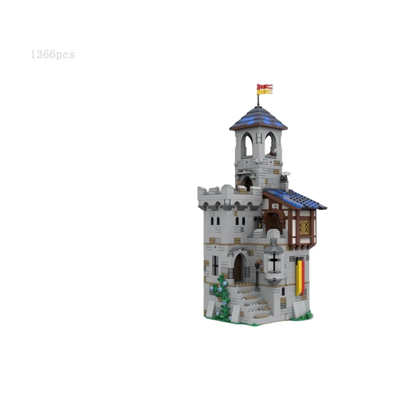 2022Newest Hot Selling Medieval Castle Architecture MOC Bricks Fan Uys Modular Castle Street View Model DIY Puzzle Adults Toy Gi