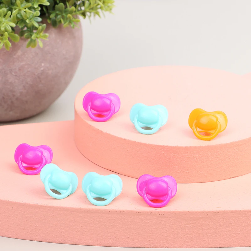 5/20Pcs Dollhouse Miniature Doll Pacifier Model Pretend Play Toys Doll Games Accessories Toys Baby House Pacifier Toy