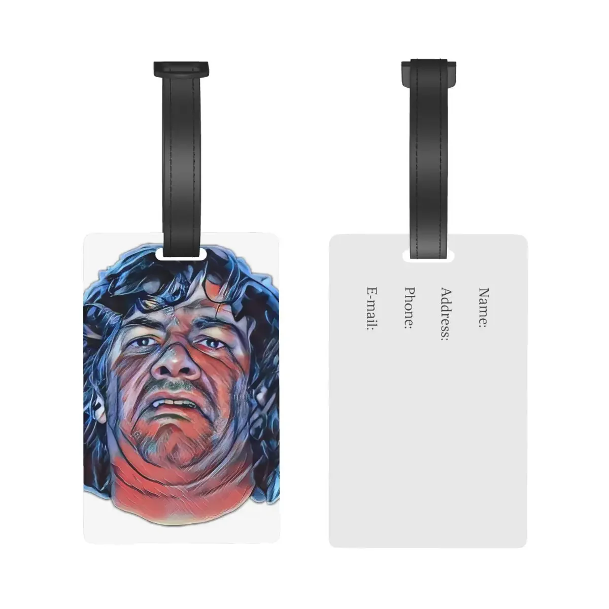 Dean Ween Guitar Face Luggage Tags Suitcase Travel PVC Fashion Baggage Boarding Tag Portable Label Holder ID Name Address