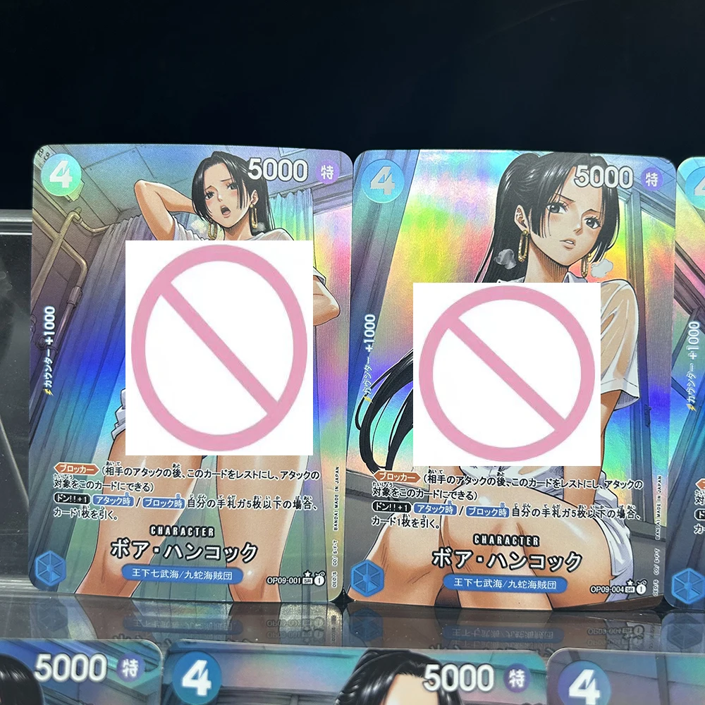 لتقوم بها بنفسك OPCG مثير بوا هانكوك لعبة تحصيل بطاقات النسخة اليابانية OP-09-009 Sr OP09-002 Sr فلاش جمع بطاقة لعبة الهدايا #4