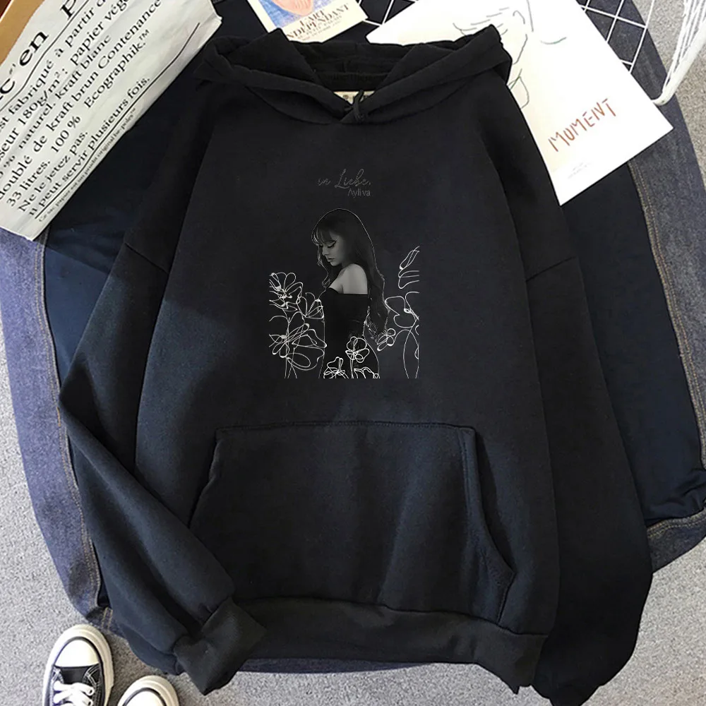 

Ayliva Fashion Hoodie in Liebe Tour Harajuku Sweatshirt Long Sleeves Fleece Casual Soft Hooded Pullover Women Men Clothing