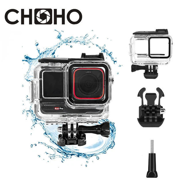 Dla Insta 360 Ace PRO Ace-pro2 akcesoria futerał do nurkowania wodoodporna obudowa 60M chroń osłonę do nurkowania Protector dla ACEPRO/ACE-PRO 2