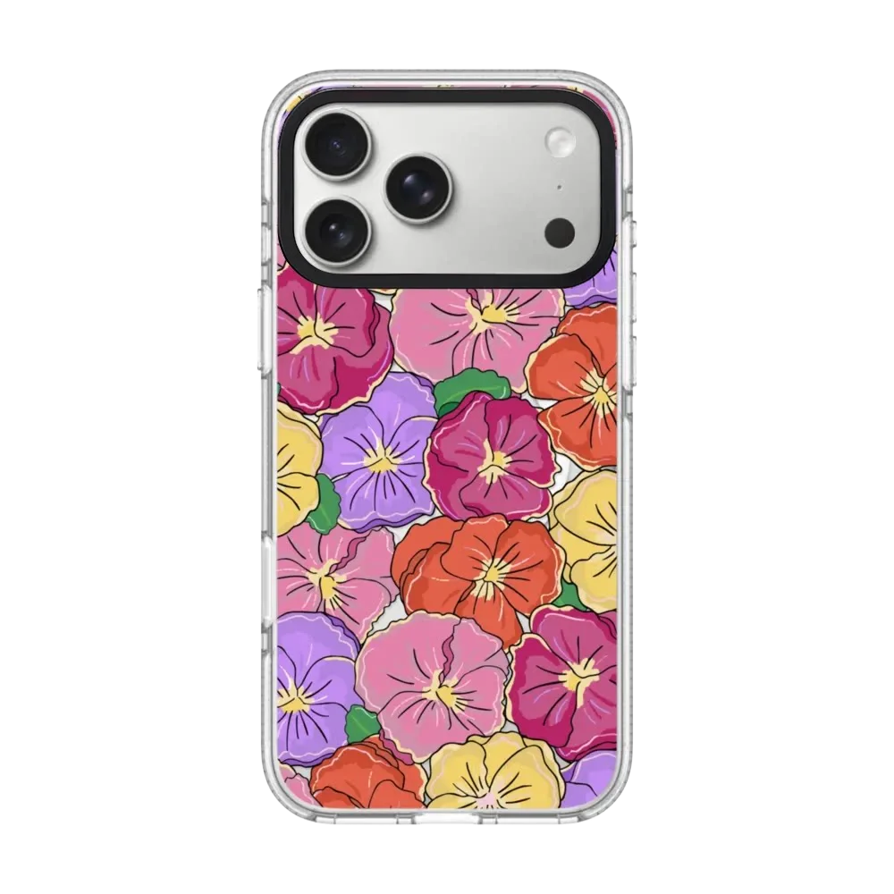

Creative Painted Flowers Acrylic / Mirror Magnetic Case: Compatible with IPhone 17 16 15 14 13 12 Pro Max 17 Air