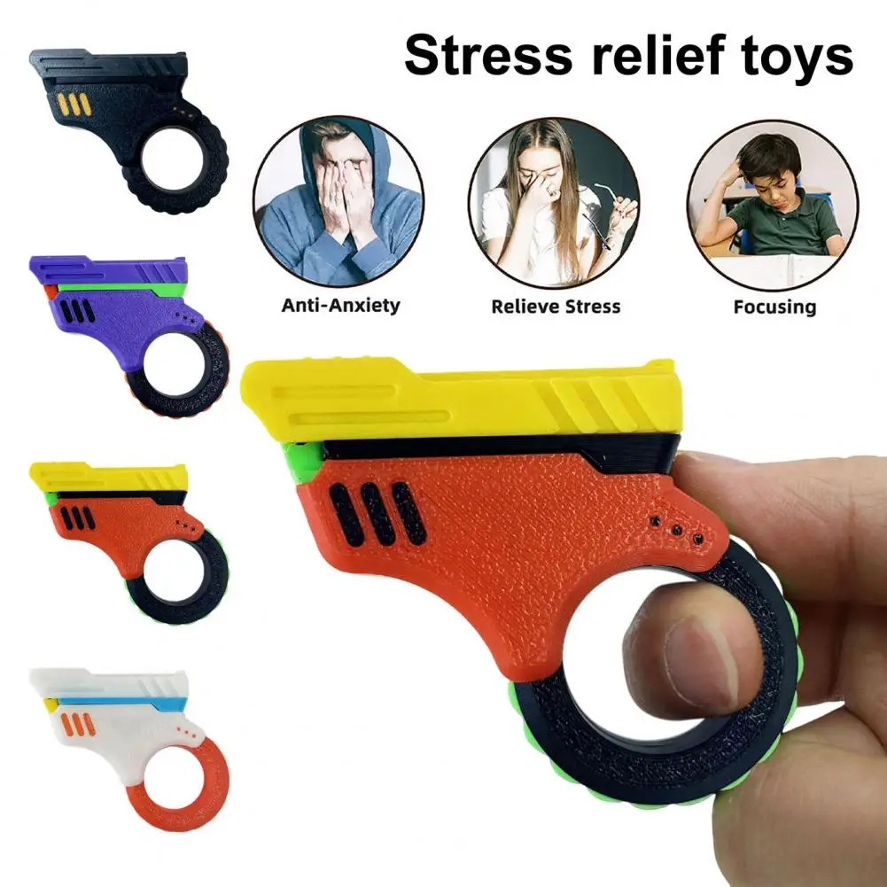 Fidget Spinner Toy Finger Spinner Toy Stress Relief Spinner Toy For Kids Adults Push Flip Cover Spinning Finger For Children