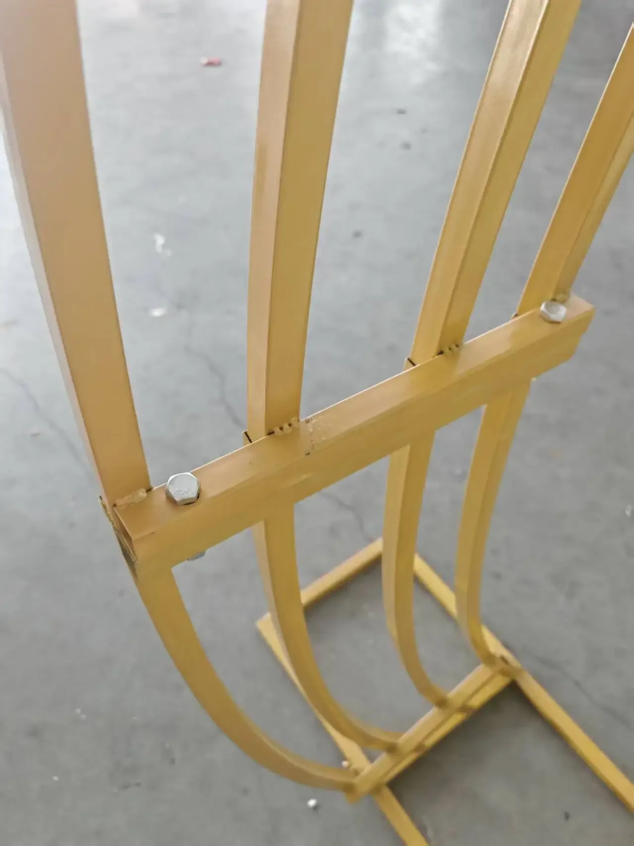 Goldener Hochzeitsbogen Rahmen Runde Quadratische Bühnendekoration Hintergrund-Girlande für Veranstaltungen Zeremonien Party-Dekoration – Detail 4