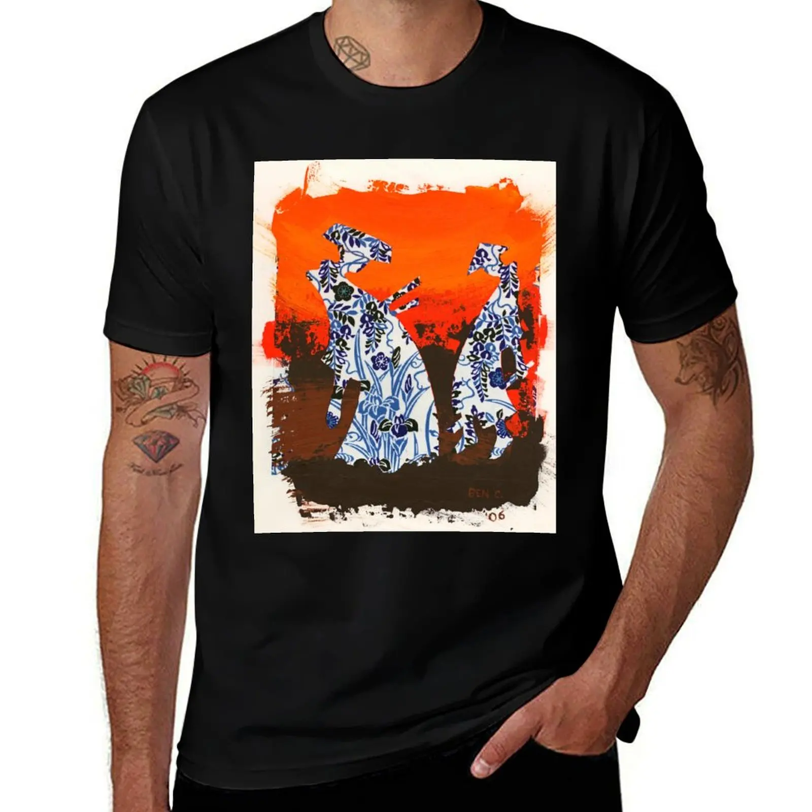 Rising Samurai T-Shirt kawaii clothes blanks for a boy vintage vintage t shirt men