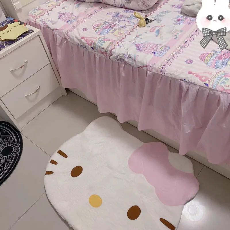 Sanrio Carpet Cartoon Cute Hello Kitty Rug Home Room Decor Bedroom Carpet Blanket Room Floor Mat Anime Living Room Rug