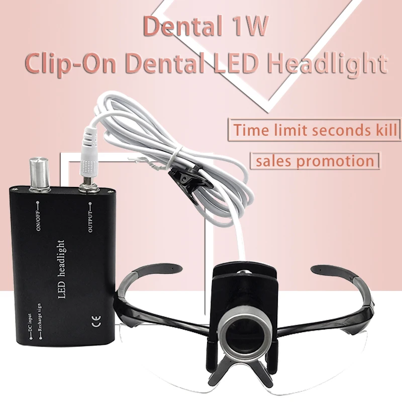 

Oral LED Lamp for Dental Loupe 2.5X Portable Surgical Headlight 3.5X Dentist Loupe Light Binocular Magnifier