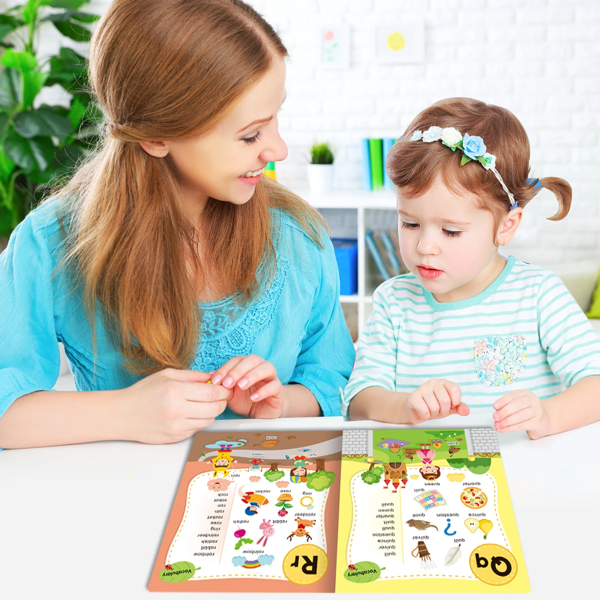 First ABC Alphabet Book for Kids, Early Learning English Vocabulary Picture Book, Preschool Educational Book for Toddler