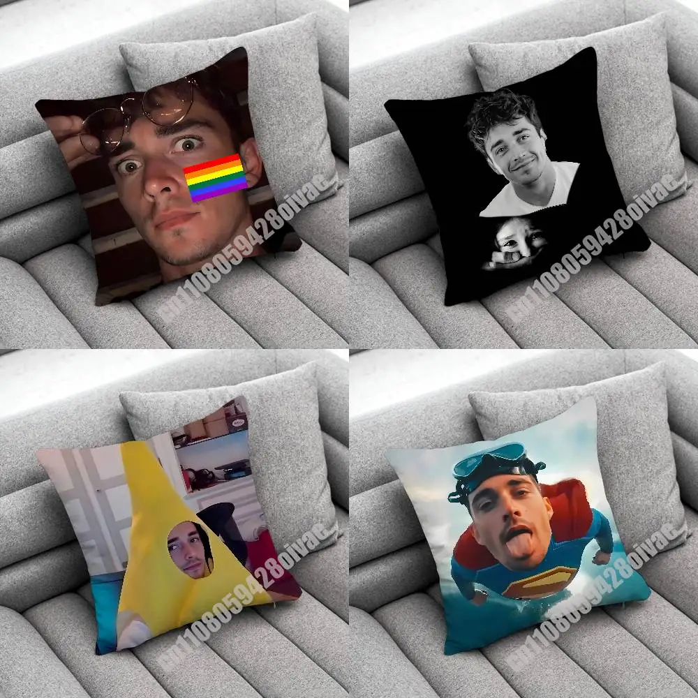 

Чехол для декоративной подушки C-Charles Leclerc, 45 см, 55x55 см, квадратный, для офиса