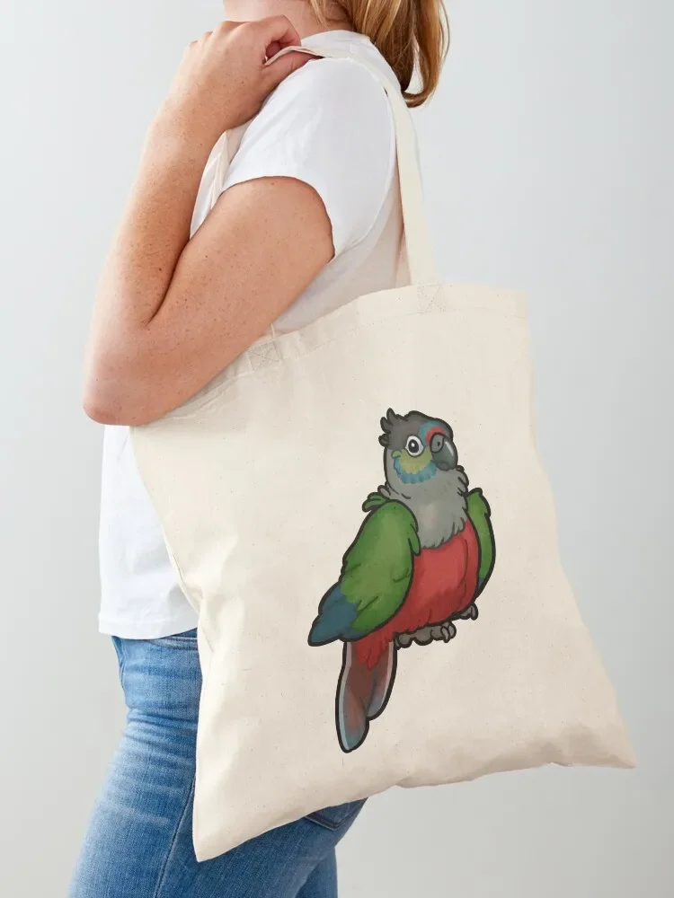 

Charlie the Crimson Bellied Conure! Tote Bag Women's bag personalized tote shopping trolley bag