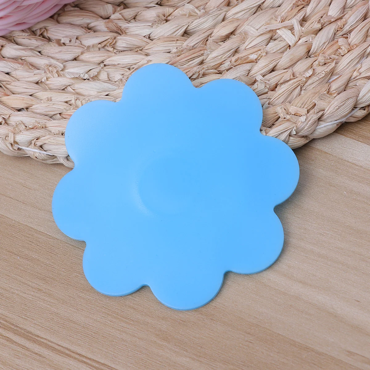 4 Pcs Suction Cup Kids Tableware Sucker Non-slip Silicone Mat Double-sided Child