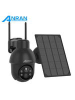 ANRAN Solar Wireless Security Camera 3MP Outdoor Solar Wifi Camera Two-Way Voice IP66 Waterproof Remote Viewing Flash Spotlight
