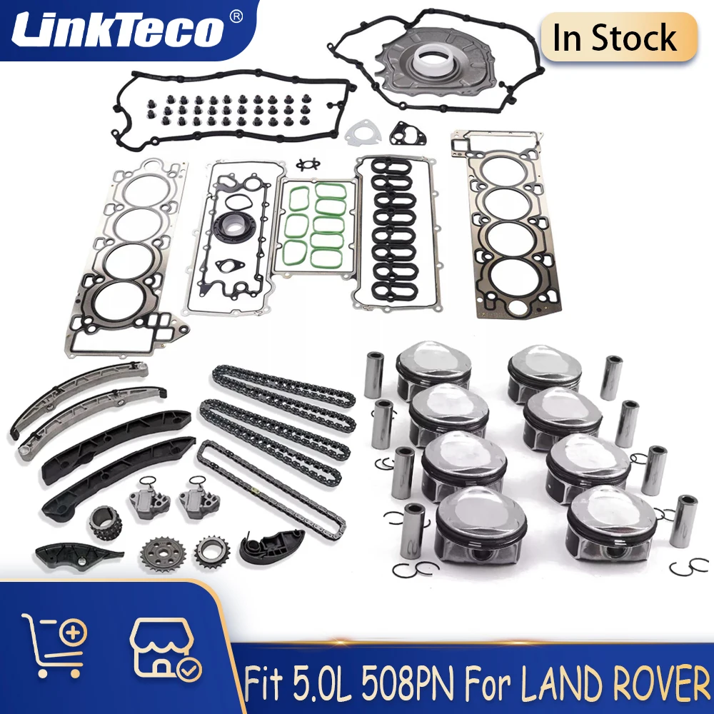 

Engine Part Full Gasket Set Piston Timing Fit 5.0 L GAS 508PN For Jaguar F-PACE Land Rover DISCOVERY RANGE ROVER SPORT 2009-2024