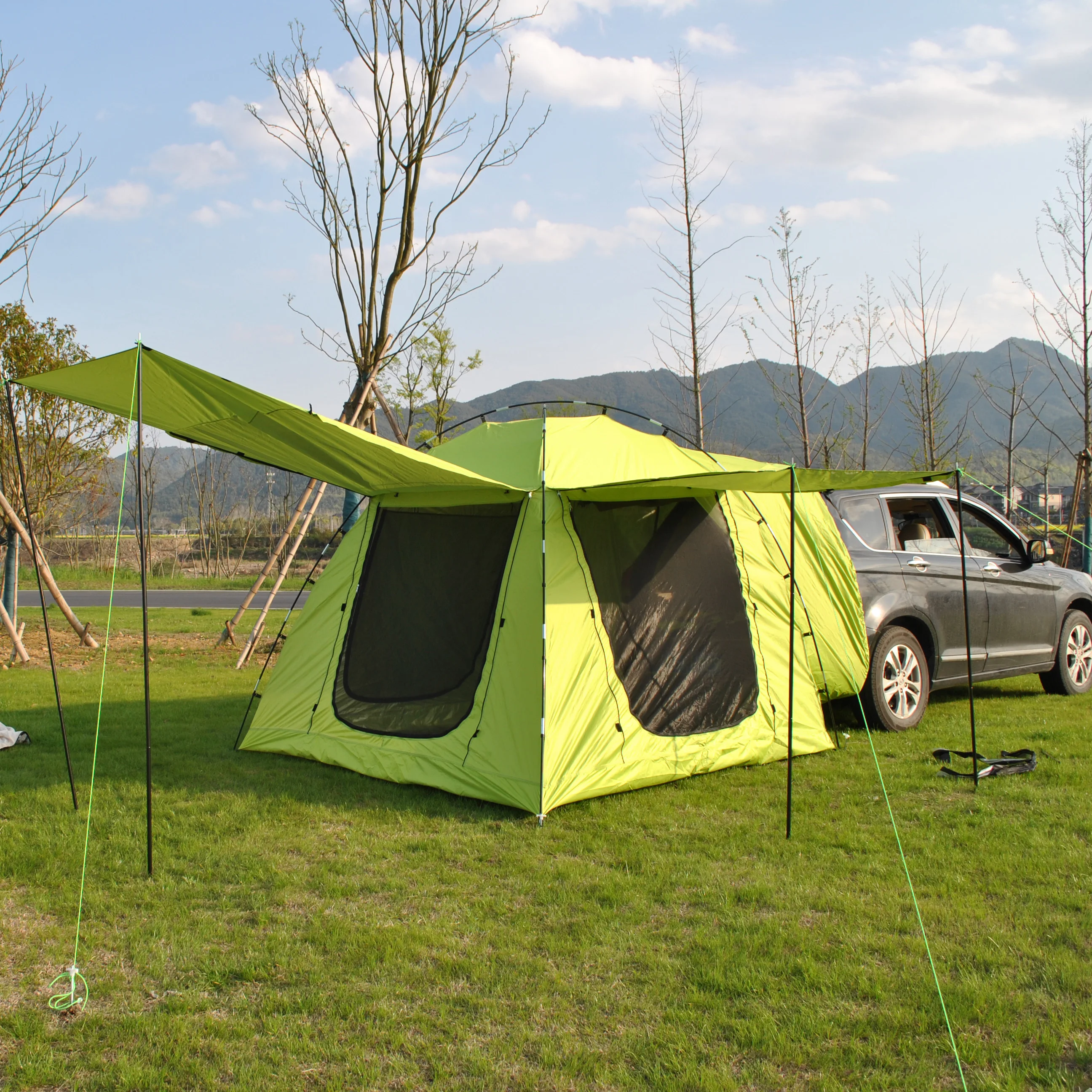 

Outdoor Foldable SUV Car Rear Tent, Side Camping Tent with Anti-Mosquito Sunshade, Family Car Tent, CZX-681, 6 Persons