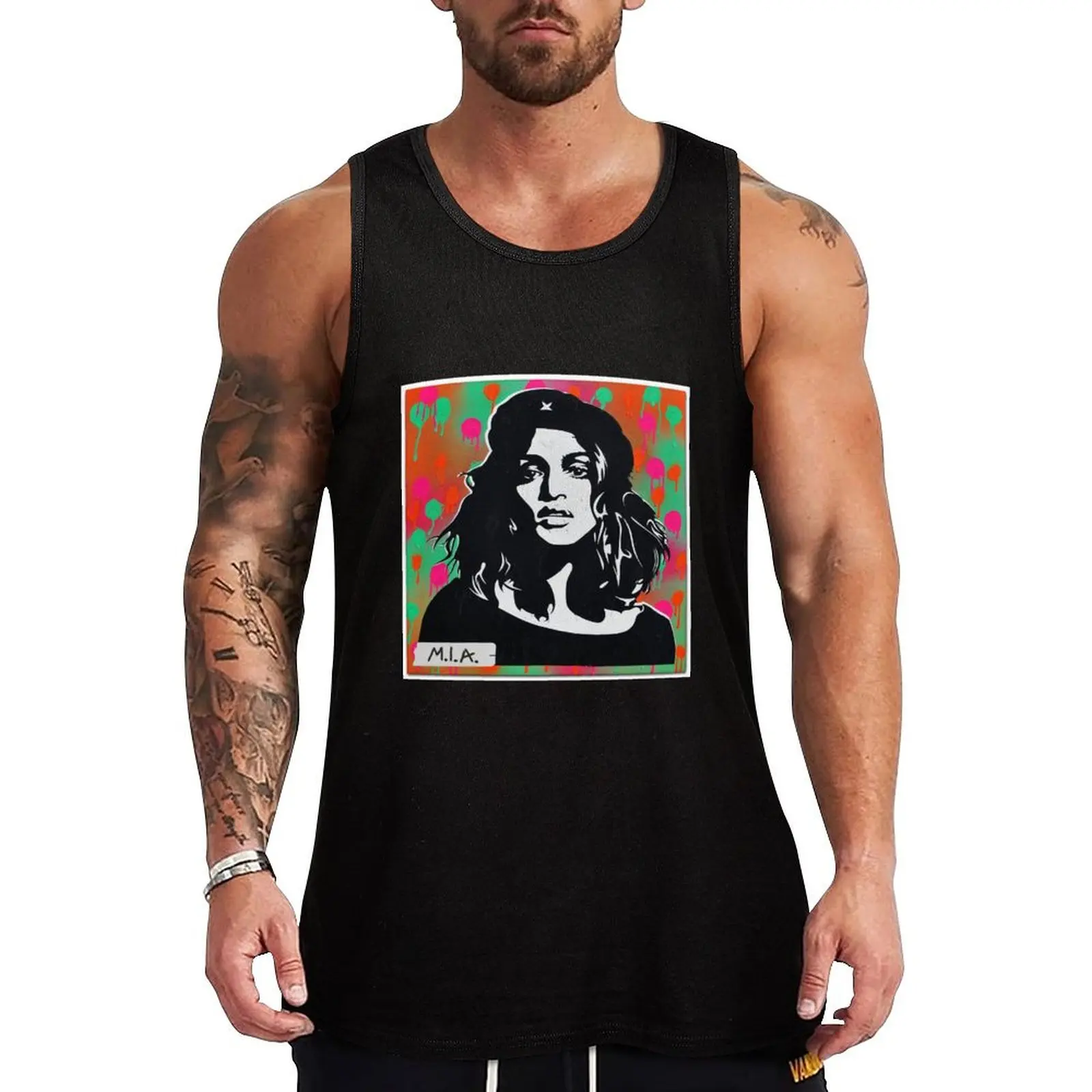 

M.I.A. Matangi Tank Top Men's gym clothing Men's gym t-shirt running shirt underwear Men's clothing